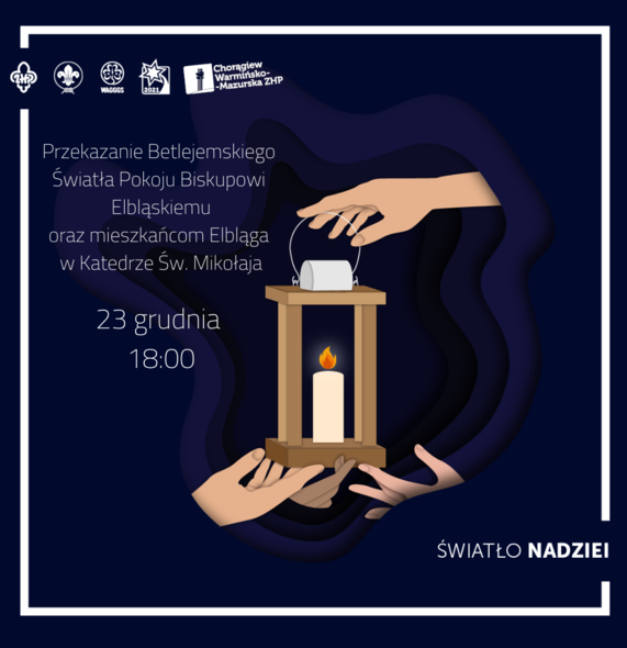 Elbląg, Harcerze przekażą Betlejemskie Światło Pokoju Elbląg, Harcerze przekażą Betlejemskie Światło Pokoju