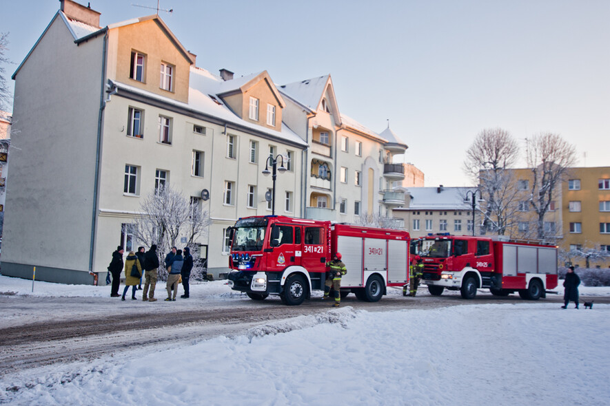 Elbląg, Pożar na Bałuckiego Elbląg, Pożar na Bałuckiego