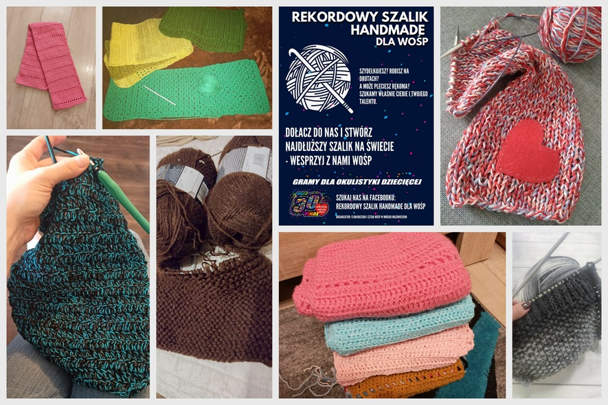 Elbląg, Rekordowy szalik handmade dla WOŚP