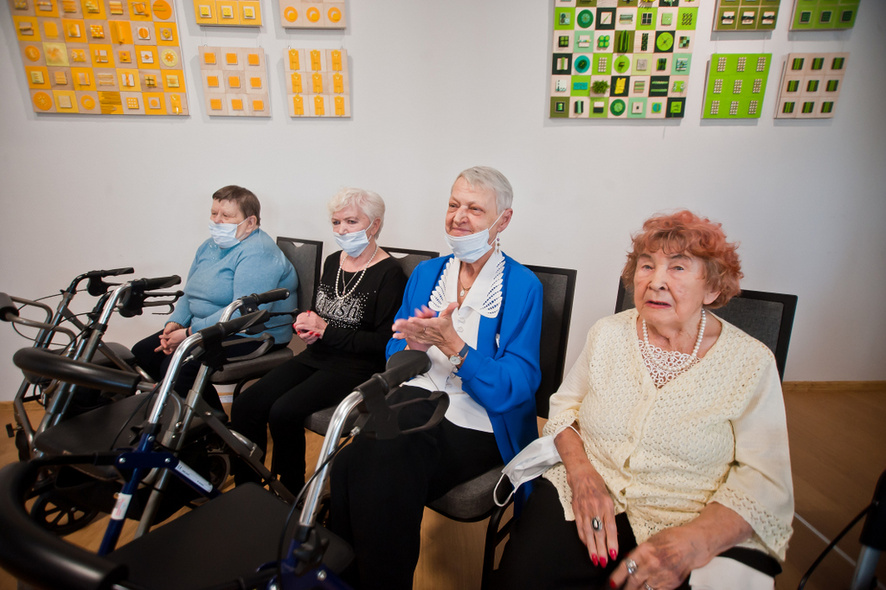 Elbląg, Seniorzy z DPS Niezapominajka, którzy uczestniczyli w projekcie