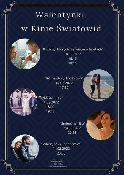 Elbląg, Walentynki w Kinie Światowid Elbląg, Walentynki w Kinie Światowid