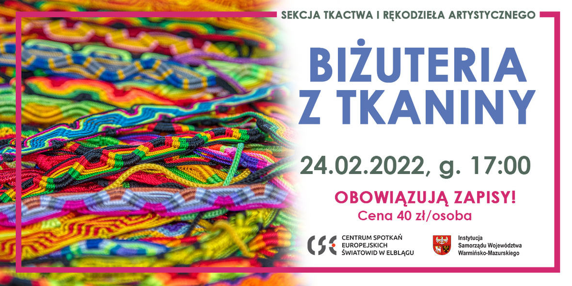 Elbląg, Światowid zaprasza na zajęcia sekcji tkactwa i rękodzieła artystycznego Elbląg, Światowid zaprasza na zajęcia sekcji tkactwa i rękodzieła artystycznego