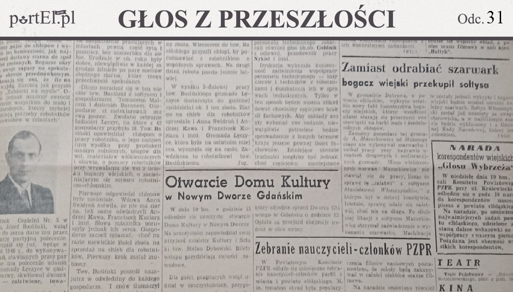 Elbląg, Głos Wybrzeża nr 49, 1950 r. Elbląg, Głos Wybrzeża nr 49, 1950 r.
