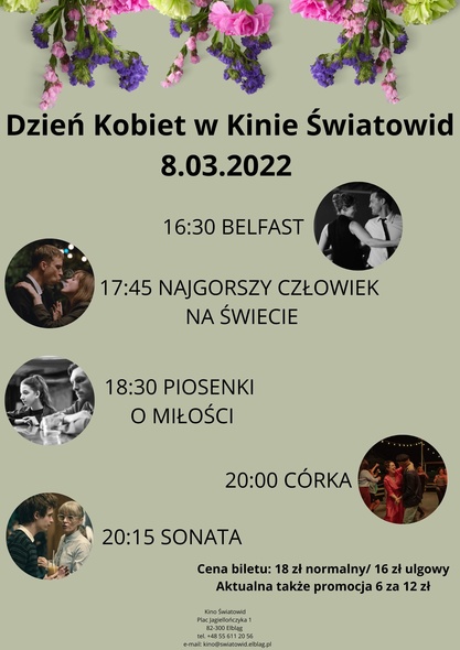 Elbląg, Dzień Kobiet w Kinie "Światowid" Elbląg, Dzień Kobiet w Kinie "Światowid"