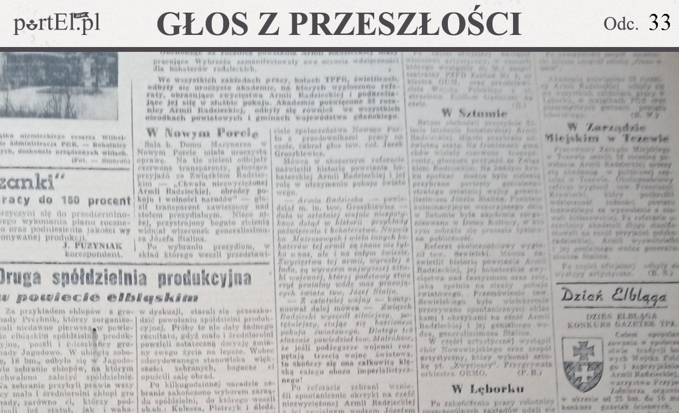 Elbląg, Głos Wybrzeża nr 55, 1950 r.