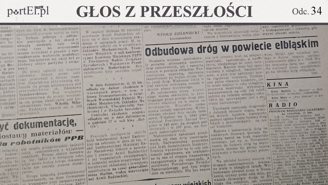 Elbląg, Głos Wybrzeża nr 54, 1950 r.