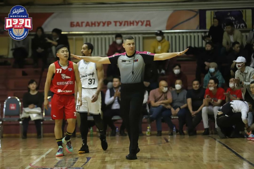 Elbląg, Marcin Gawron podczas meczu mongoliskiej ligi Elbląg, Marcin Gawron podczas meczu mongoliskiej ligi
