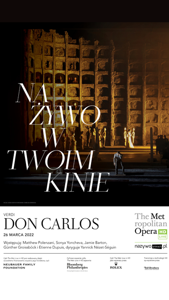Elbląg, The Metropolitan Opera: „Don Carlos” Elbląg, The Metropolitan Opera: „Don Carlos”