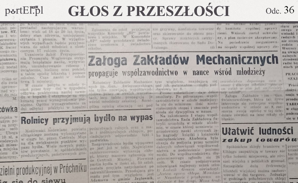 Elbląg, Głos Wybrzeża nr 58, 1950 r.