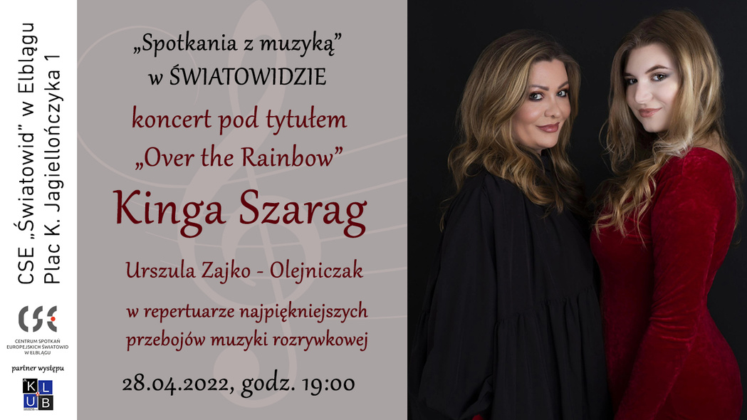 Elbląg, „Over the rainbow” - koncert w Światowidzie Elbląg, „Over the rainbow” - koncert w Światowidzie