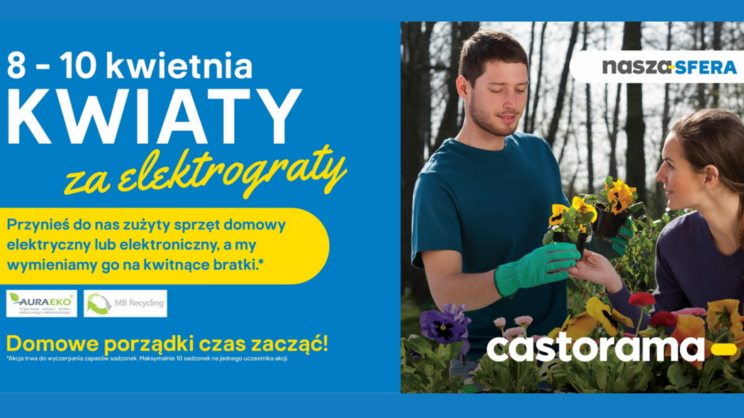 W Castoramie za elektrograty dostaniesz kwiaty! Czekamy 8-10 kwietnia