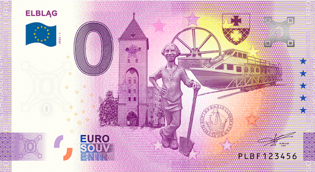 Elbląg, Banknot Zero Euro edycja elbląska