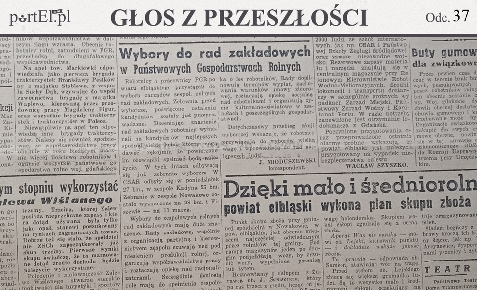Elbląg, Głos Wybrzeża nr 59, 1950 r.