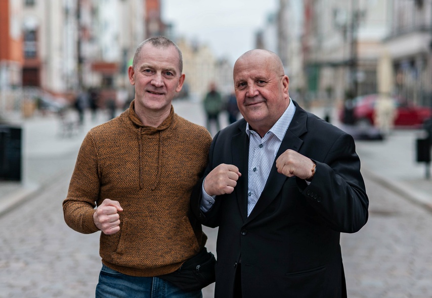 Elbląg, Paweł Drzewiecki (z lewej), były prezes i Hieronim Kozakiewicz, obecny prezes KSW Tygrys Elbląg, Paweł Drzewiecki (z lewej), były prezes i Hieronim Kozakiewicz, obecny prezes KSW Tygrys