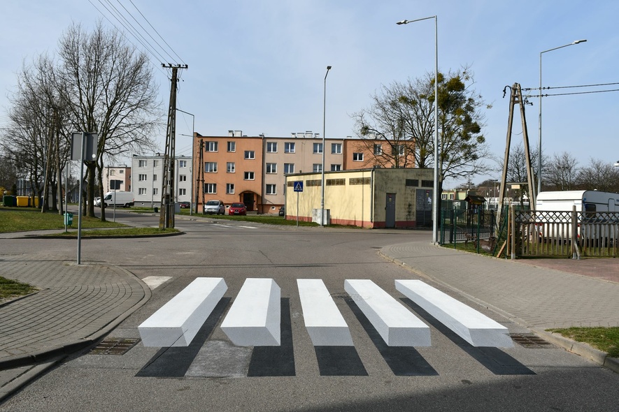 Elbląg, Pasy 3D na Osiedlu Słonecznym we Fromborku, Elbląg, Pasy 3D na Osiedlu Słonecznym we Fromborku,