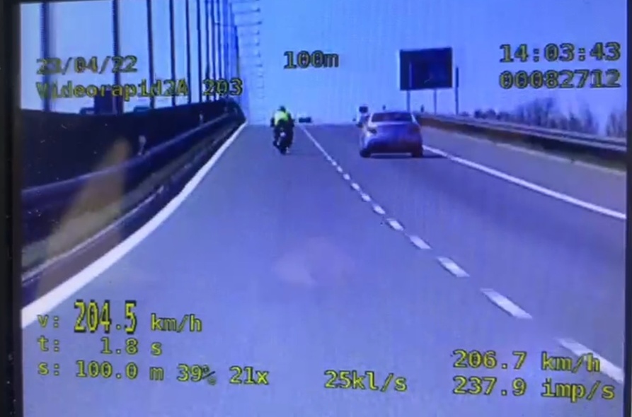 Elbląg, Jechał motocyklem po "siódemce" ponad 200 km/h Elbląg, Jechał motocyklem po "siódemce" ponad 200 km/h