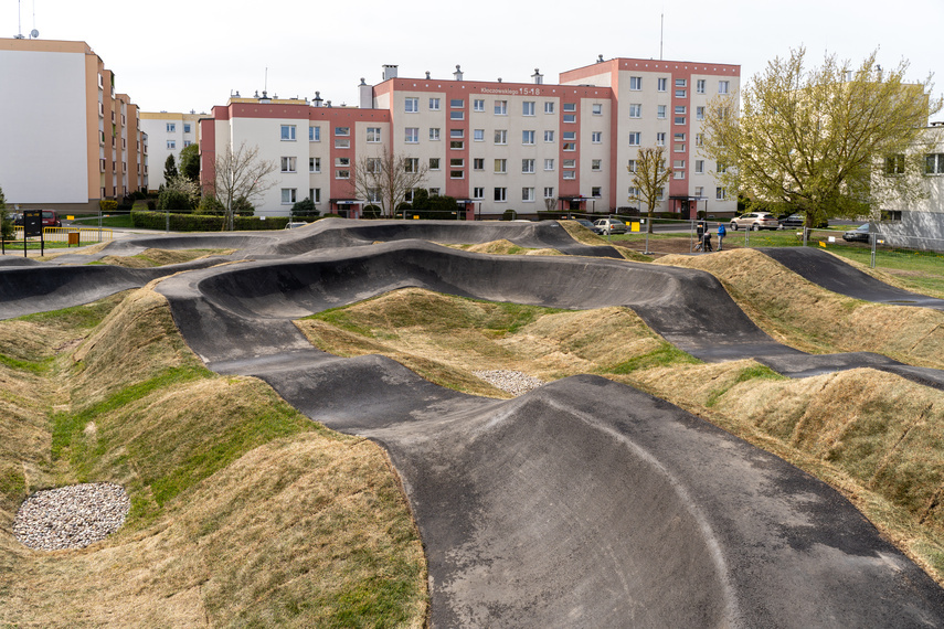 Elbląg, Pumptrack przy ul. Kłoczowskiego Elbląg, Pumptrack przy ul. Kłoczowskiego