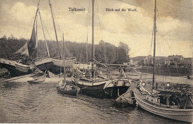 Elbląg, Port w Tolkmicku przed wojną