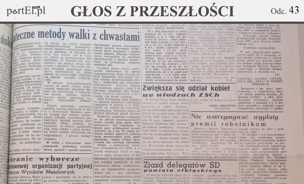 Elbląg, Głos Wybrzeża nr 68, 1950 r.