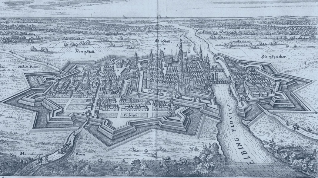 Elbląg, Grafika M. Merian “Miasto Elbląg” Elbląg, Grafika M. Merian “Miasto Elbląg”