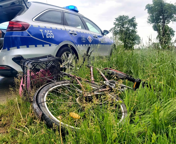Elbląg, Pijany rowerzysta na drodze Elbląg, Pijany rowerzysta na drodze