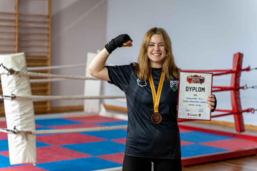 Elbląg, Oliwia Dębczyńska z UKS Kontra z brązowym medalem MPJ