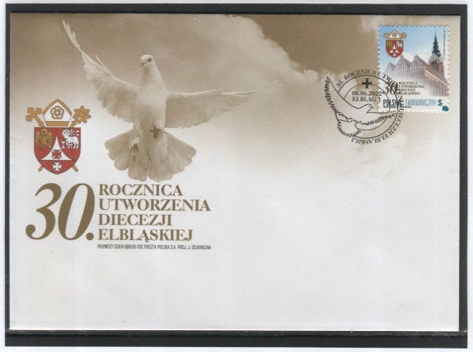 Elbląg, Koperta i znaczek z elbląskim akcentem