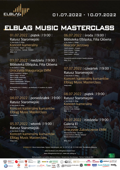 Elbląg, Trwa Elblag Music Masterclass