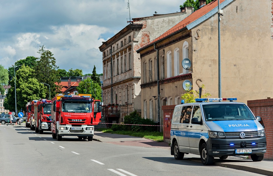 Elbląg, Niebezpieczna substancja na Żeromskiego