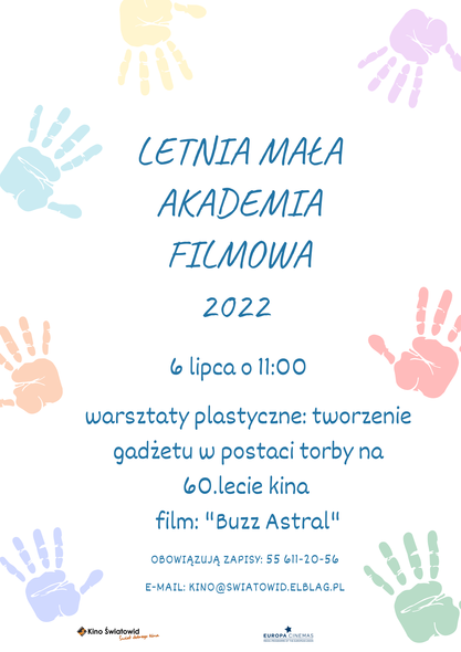 Elbląg, Letnia Mała Akademia Filmowa w „Światowidzie” Elbląg, Letnia Mała Akademia Filmowa w „Światowidzie”