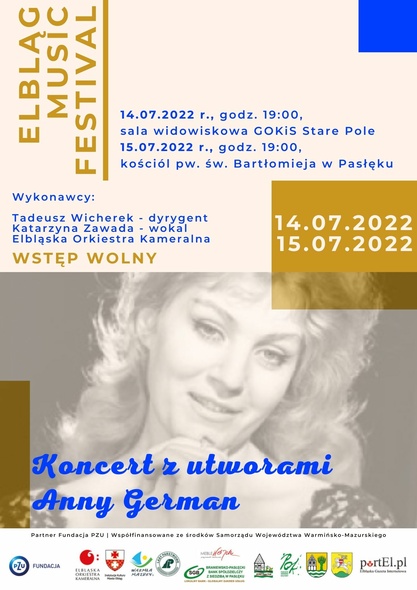 Elbląg, Elbląg Music Festival - koncerty z utworami Anny German