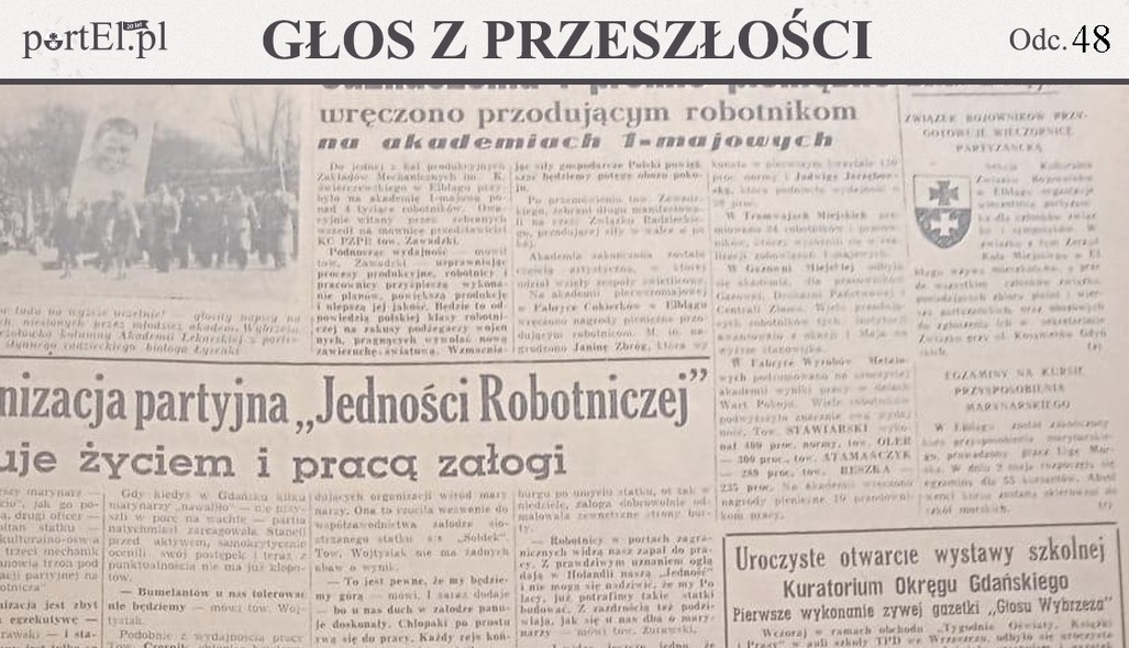 Elbląg, Głos Wybrzeża nr 121, 1950 r. Elbląg, Głos Wybrzeża nr 121, 1950 r.