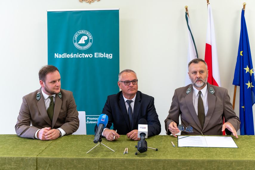 Elbląg, Od lewej Michał Gzowski, Ryszard Zając, Mariusz Potoczny podczas dzisiejszego spotkania.