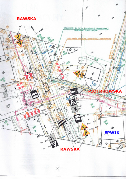 Elbląg, Utrudnienia w ruchu na ulicy Rawskiej