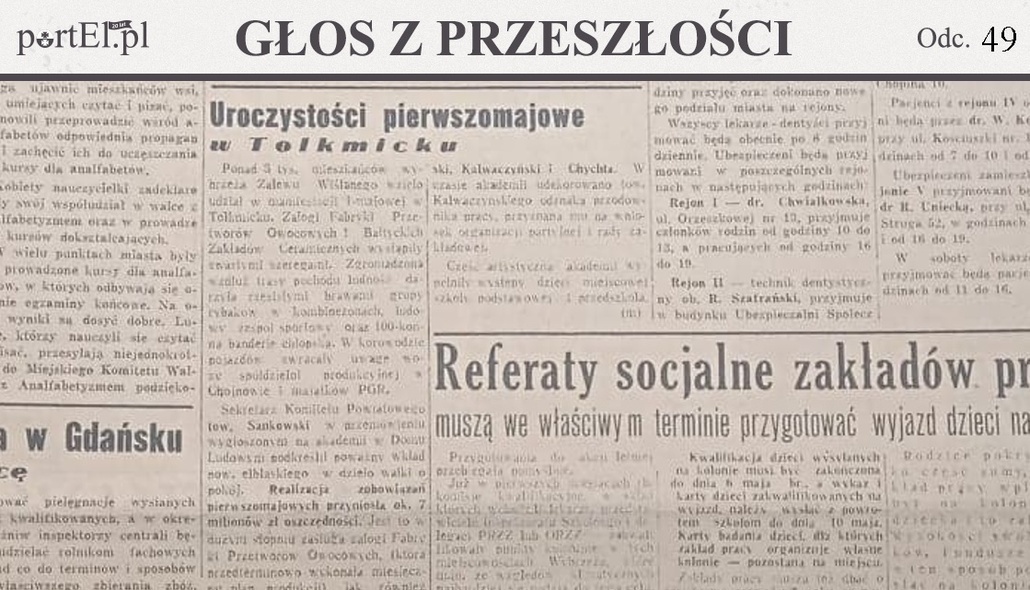 Elbląg, Głos Wybrzeża nr 122, 1950 r. Elbląg, Głos Wybrzeża nr 122, 1950 r.