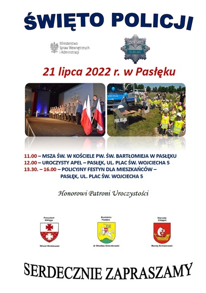 Elbląg, Obchody Święta Policji w Pasłęku Elbląg, Obchody Święta Policji w Pasłęku