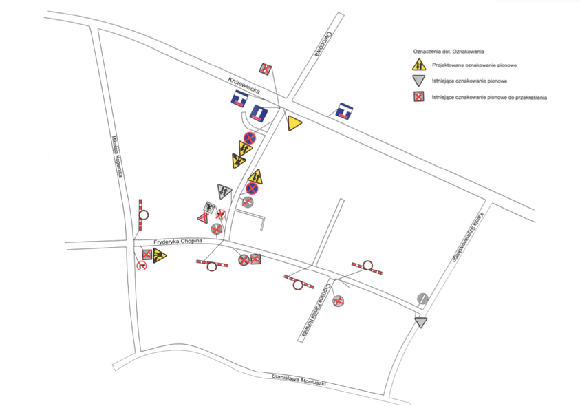 Elbląg, Prace drogowe na ul. Chopina  (aktualizacja)