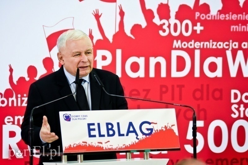 Elbląg, Jarosław Kaczyński na spotkaniu w Elblągu we wrześniu 2019 roku Elbląg, Jarosław Kaczyński na spotkaniu w Elblągu we wrześniu 2019 roku