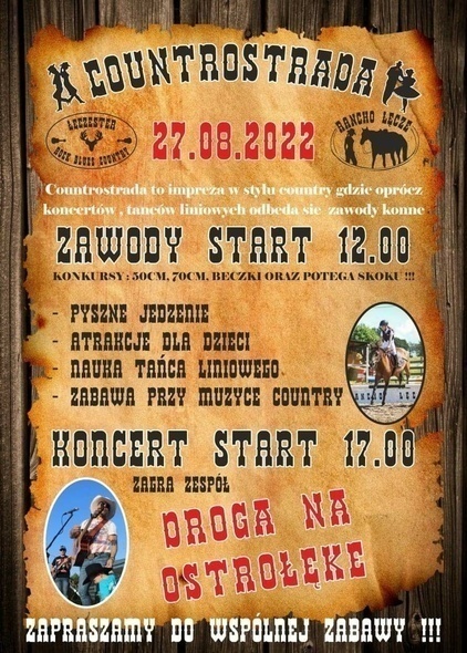 Elbląg, Countrostrada w Rancho Łęcze! Elbląg, Countrostrada w Rancho Łęcze!