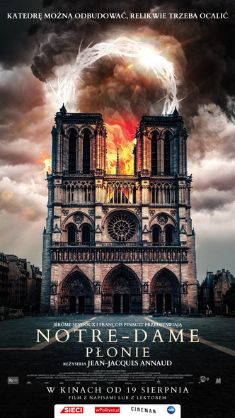 Elbląg, "Notre-Dame płonie" w Kinie "Światowid" Elbląg, "Notre-Dame płonie" w Kinie "Światowid"