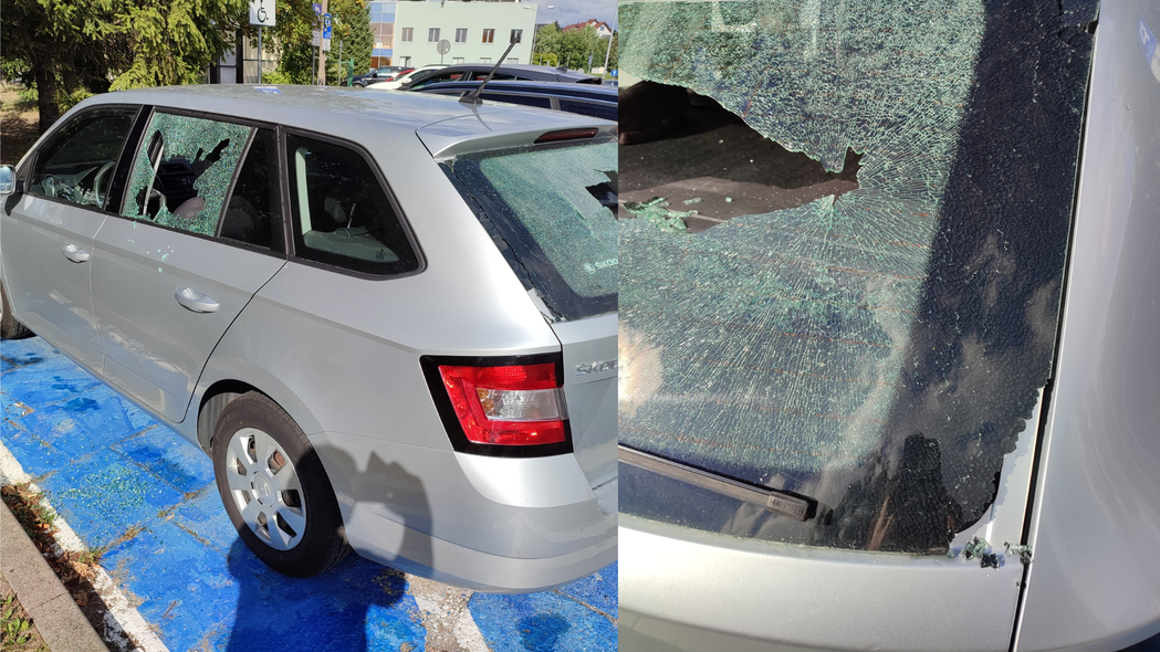 Elbląg, Zdewastował samochód osoby niepełnosprawnej. Policja szuka świadków Elbląg, Zdewastował samochód osoby niepełnosprawnej. Policja szuka świadków