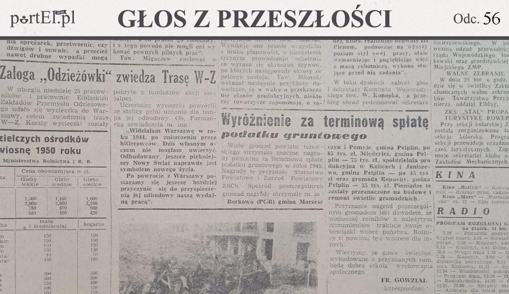 Elbląg, Głos Wybrzeża nr 83, 1950 r. Elbląg, Głos Wybrzeża nr 83, 1950 r.