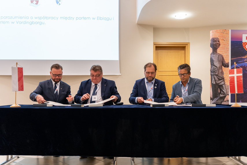 Elbląg, Podpisanie umowy między portami w Elblągu i Vordingborg Elbląg, Podpisanie umowy między portami w Elblągu i Vordingborg