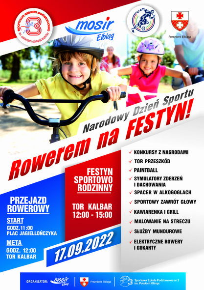 Elbląg, Przejazd rowerowy i sportowy festyn Elbląg, Przejazd rowerowy i sportowy festyn