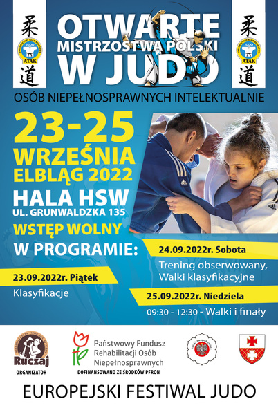 Elbląg, Otwarte Mistrzostwa Judo Osób Niepełnosprawnych