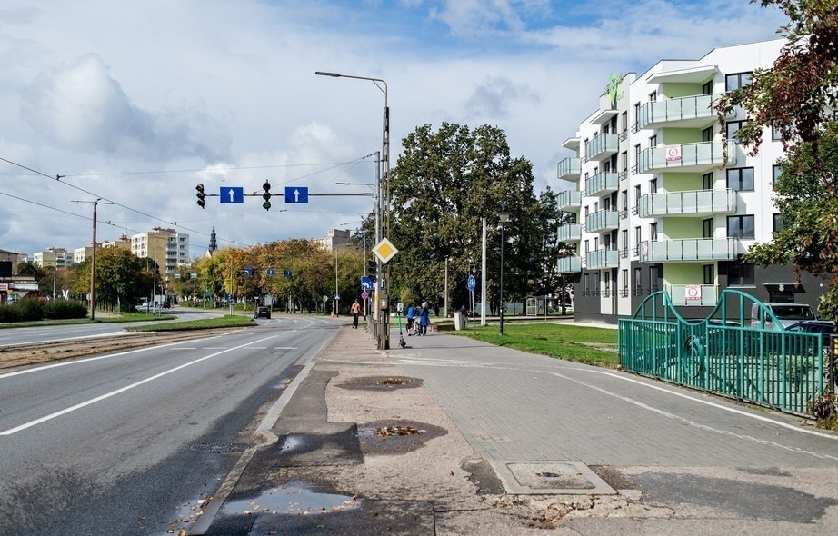 Elbląg, Tu ma powstać wlot z ul. Związku Kaszczurczego w Grunwaldzką Elbląg, Tu ma powstać wlot z ul. Związku Kaszczurczego w Grunwaldzką