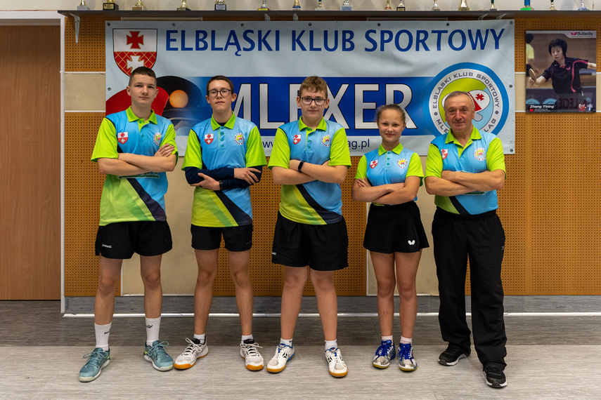 Elbląg, Artem Korolchuk, Remigiusz Kowalik, Aleksy Stefański, Anna Malewicz i trener Jan Kinal Elbląg, Artem Korolchuk, Remigiusz Kowalik, Aleksy Stefański, Anna Malewicz i trener Jan Kinal