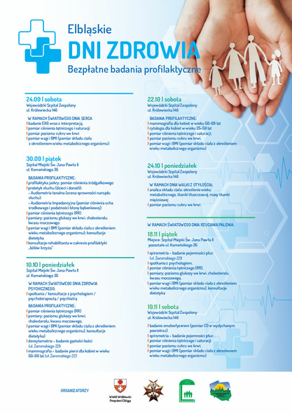 Elbląg, Elbląskie Dni Zdrowia. Bezpłatne badania 