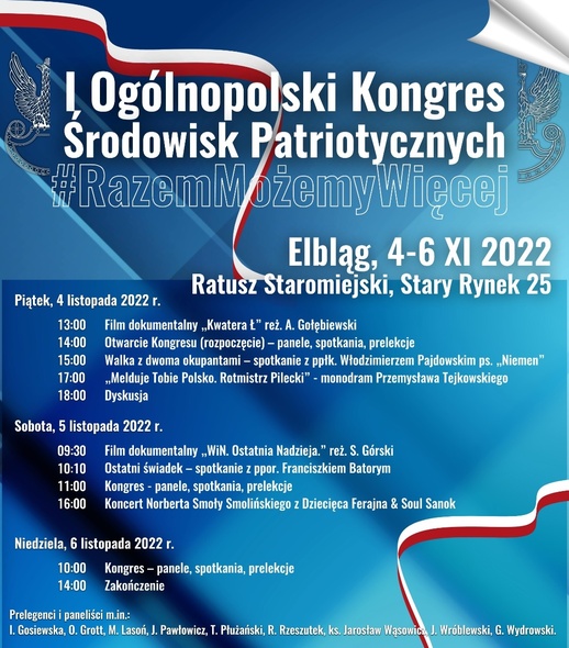 Elbląg, Ogólnopolski Kongres Patriotyczny w Elblągu