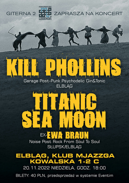 Elbląg, Titanic Sea Moon i Kill Phollins w klubie Mjazzga Elbląg, Titanic Sea Moon i Kill Phollins w klubie Mjazzga